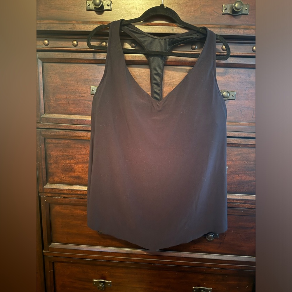 Miracle suit black tankini bathing suit top. Size 18.